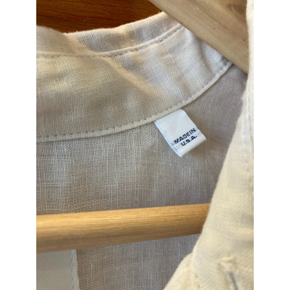 Citizens of Humanity $248 Kayla White Linen Button Up Shirt - Size M - 4427SC